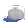 Custom Hip Hop Flat Hats for Unisex Hip Hop Flat Bill Brim Adjustable Dad Hats view 2