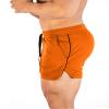 EVERWORTH Men's Athletic Shorts Gym Workout Short Shorts Casual Shorts Running Bodybuilding 5 Inch Inseam Shorts Orange US S view 4