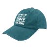 That's Whats I Do I Fix Stuff and I Know Things Distressed Dad Hats for Men 90s Washed Denim Adjustable Cap Hat view 2