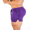 Men's Athletic Shorts Gym Workout Short Shorts Casual Shorts Running Bodybuilding 5 Inch Inseam Shorts Purple US XS view 4