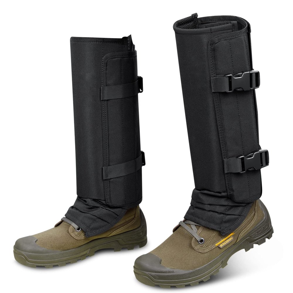 skiguard Snake Guard Snake Gaiters, Waterproof Snake Chaps for Lower Legs, Snake Bite Proof Guardz Gaiters, Snake Guardz Fit for Men & Women, Adjustable Size for Hunting Hiking and Farm
