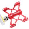 Folding Bicycle Pedal Aluminum Alloy Double Side Quick Release Pedal for Brompton pedel for dahon for Birdy Non-Slip Pedals (red) view 3