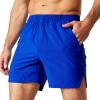 MIER Men's Athletic Shorts 5 Inch Quick Dry Lightweight Running Gym Workout Shorts, Zipper Pockets, No Liner, Royal Blue, XXL view 1
