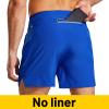 MIER Men's Athletic Shorts 5 Inch Quick Dry Lightweight Running Gym Workout Shorts, Zipper Pockets, No Liner, Royal Blue, XXL view 3