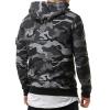 JEsilunmaMY Men's Camo Casual Hoodies Fashion Long Sleeve Drawstring Sweatshirt Lightweight Loose Fitting Pullover Tops (Grey,Medium) view 4