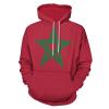 Fattyeery Womens Long Sleeve Morocco Flag 3D Horror Print Hoodie Spring And Autumn for Mens Tops 5XL view 1