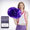 Blaward 2 Pack Cheerleading Pom Poms with Baton Handle for Team Spirit Sports Dance Cheering Kids Adults, Upgrade Fluffy Cheerleader Cheering Squad Pompoms for Boy Girl School Games view 3