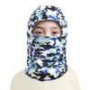Kids Winter Thermal Fleece Balaclava Hood Ski Mask Face Covering Neck Warmer Gaiter for Children Boys Girls Over 3 Years Old Camouflage Blue view 2