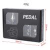 Folding Bicycle Pedal Aluminum Alloy Double Side Quick Release Pedal for Brompton pedel for dahon for Birdy Non-Slip Pedals (Black) view 2