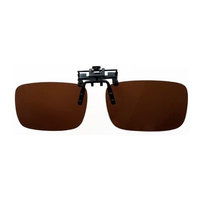 SagaSave TAC Sunglsses Clip on Prescription Reading Glasses UV400 Anti-UV Lenses for Driving Cycling Unisex Coffee