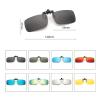 SagaSave TAC Sunglsses Clip on Prescription Reading Glasses UV400 Anti-UV Lenses for Driving Cycling Unisex Coffee view 2