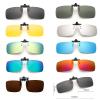 SagaSave TAC Sunglsses Clip on Prescription Reading Glasses UV400 Anti-UV Lenses for Driving Cycling Unisex Coffee view 3
