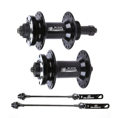 KOVBOX MTB Bike Disc Brake Hubs 32 Holes Ball Bearing Hub 100/135mm Quick Release Front Rear Hub Set for 6 7 8 Speed Rotary Freewheel Bicycle (Size : 1)