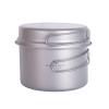 Boundless Voyage Camping Pots and Pans Set Titanium Cooking Set 1200ml Pot with 500ml Pan Ultralight Campfire Cooking Equipment Ti2110C view 1