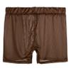 Daenrui Woman See-Through Stretchy Boyshorts Mesh Sheer Boxer Briefs Underwear Tight Biker Shorts Coffee One Size view 4