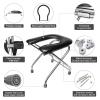 BLIKA U-shaped Portable Toilet for Camping, 350LBS Stainless Steel Foldable Camp Travel Toilet with Soft Seat for Adults, Portable Potty for Camping, RV Travel, Road Trip view 4