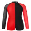 FEESHOW Leotards for Girls Gymnastics Children Long Sleeve Zipper Back Biketard Unitard Jumpsuit with Shorts Red 12 Years view 2