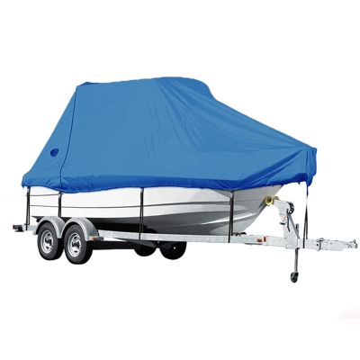 14-16ft Waterproof Marineboat Covers Sun Protection 600d Heavy Duty Boat Cover Outdoor Protection for Ships in Winter Extend Boat Cover Service Life,Blue,14~16ft(510cm*230cm)