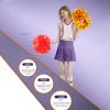 Blaward 2 Pack Cheerleading Pom Poms with Baton Handle for Team Spirit Sports Dance Cheering Kids Adults, Upgrade Fluffy Cheerleader Cheering Squad Pompoms for Boy Girl School Games view 4