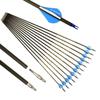350-Spine Arrow 29-Inch Arrow Target Practice Arrow Hunting Arrow Carbon Arrows Compound Bow Recurve Bow Adult Youth Archery Indoor Outdoor Shooting Bullet Field Tip 18pc Style1 view 1