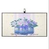Microfiber Golf Towel with Waffle Pattern Watercolor Hydrangea in a Bottle Quick Dry and Super Absorbent Golf Towel for Golf Bags with Carabiner Clip view 1