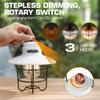 EverBrite LED Camping Lantern, USB C Rechargeable Lantern with 3 Light Modes, Vintage Outdoor Lanterns with Power Bank Function for Power Outages, Hurricane, Emergency, Fishing view 2