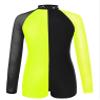 FEESHOW Leotards for Girls Gymnastics Children Long Sleeve Zipper Back Biketard Unitard Jumpsuit with Shorts Fluorescent Yellow 6 Years view 2
