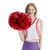 Blaward 2 Pack Cheerleading Pom Poms with Baton Handle for Team Spirit Sports Dance Cheering Kids Adults, Upgrade Fluffy Cheerleader Cheering Squad Pompoms for Boy Girl School Games view 3