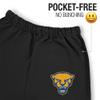 LOGOVISION University of Pittsburgh School Logo Mens Jogger Sweatpants, Black, Medium view 3