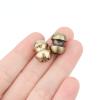 2pcs Brass Paracord Accessory DIY Umbrella Rope Bead Outdoor Tools EDC Copper Lanyard Paracord Beads Keychain Backpack Pendant (Yellow) view 3