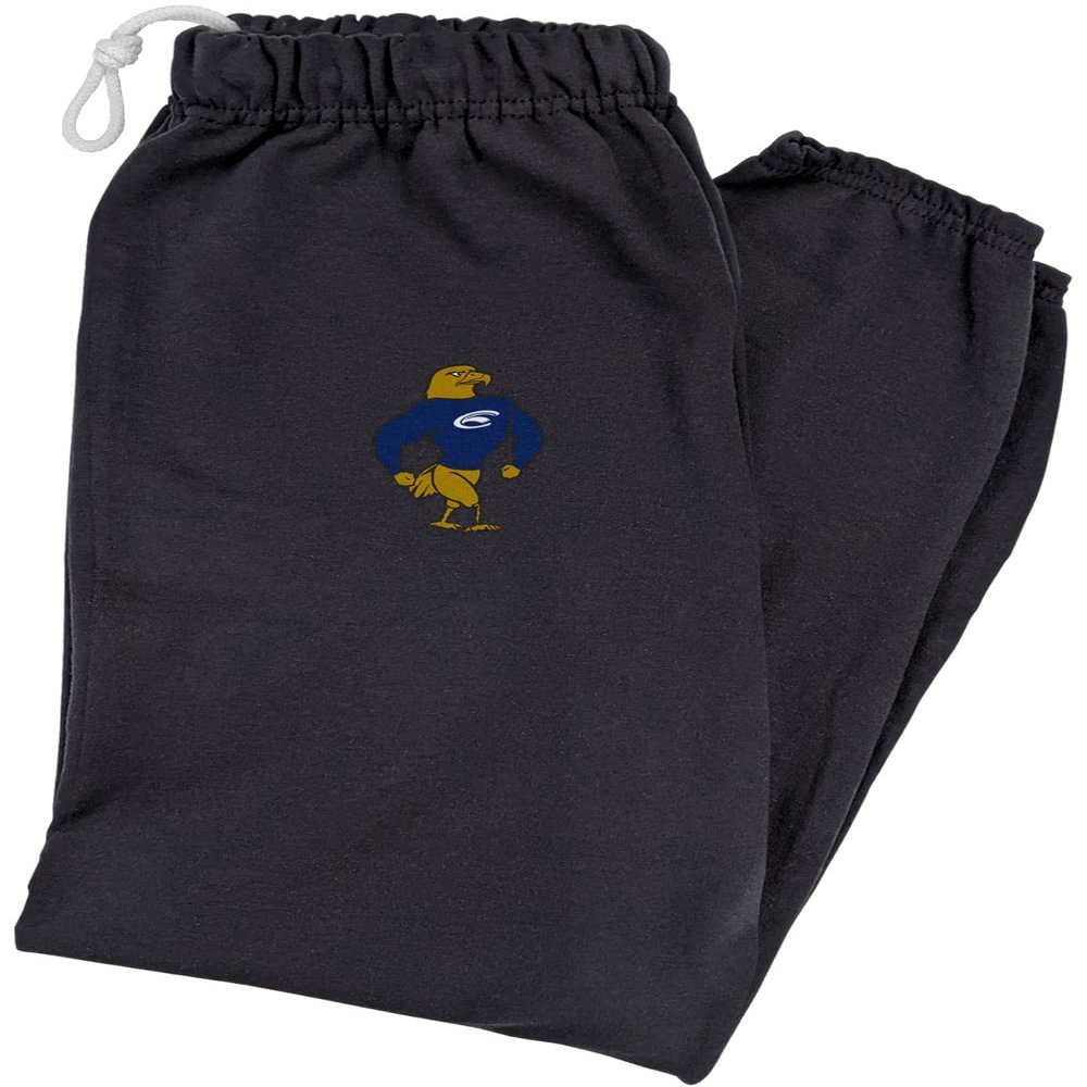 LOGOVISION Clarion University School Logo Mens Jogger Sweatpants, Black, Medium