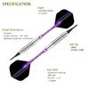 sanfeng Darts Plastic Tip Set - 18g Soft Tip Darts - 16g Dart Barrels w/ 50 O-Rings + 6 Shafts (Purple Aluminum & White Plastic Rod) + Extra 50 Soft Tips Flights Accessories for Electronic Dart Board view 3