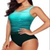 Aleumdr Womens Bathing Suit Tummy Control Womens Slimming Swimsuit Athletic Bathing Suits Sporty One-Piece Swimwear Green 309 Medium view 4