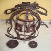 SHOWMEN CRAFT Brown Synthetic patent Nylon Driving harness With Designer patch work on all In 4 Size (Shetland) view 1