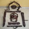 SHOWMEN CRAFT Brown Synthetic patent Nylon Driving harness With Designer patch work on all In 4 Size (Shetland) view 2