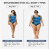 Aleumdr Women's One Piece Swimwear Swimsuits Bathing Suits Criss Cross Backless Tummy Control Sports Active Monokini Plus Size One Piece Blue 505 Medium view 4