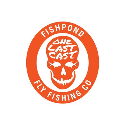Fishpond Thermal Die Cut Sticker Last Call 3.5" Orange
