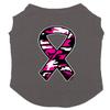Camoflauge Ribbon Dog Shirt (Dark Gray, Small) view 1