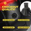 Boxerpoint Speed Bag Set - Black PU Leather, Medium - Includes 2 Hand Wraps & Carrying Bag - Durable Anti-Leak Punching Bag for Adults, Teens & Beginners - Easy Home Gym Setup for Reflex Training view 2