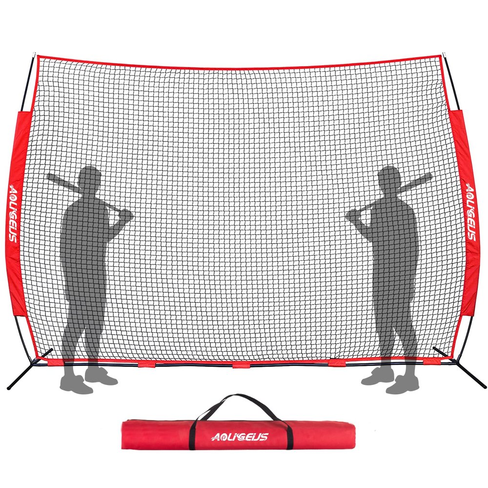 AOLIGEIJS Sports Barrier Net,Sports Net,Barricade Backstop Net,Perfect for Baseball,Softball,Soccer, Basketball,Lacrosse