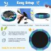 Giantex 10Ft Inflatable Water Trampoline, Floating Rebounder Trampoline with 500W Blower and 3-Step Rope Ladder, Kids Adults Recreational Water Trampoline for Pool, Lake, Water Park view 4