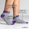 E2 Project Womens 12 Pack Bulk of Ultra Thin & Lightweight Ankle Socks (Gray Multi #02, Medium, Shoe Size: 5-10, Sock Size 9-11) view 2