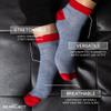 E2 Project Womens 12 Pack Bulk of Ultra Thin & Lightweight Ankle Socks (Gray Multi #02, Medium, Shoe Size: 5-10, Sock Size 9-11) view 3
