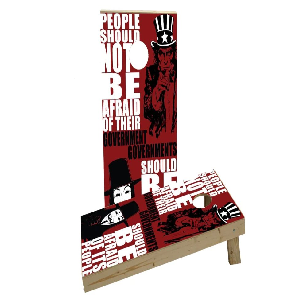 Political Vendetta Custom Cornhole Board Game Set