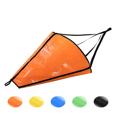 BLUEWING 42in Sea Anchor Drift Sock 840D Nylon Parachute Fishing Drogue for Marine Boat/Jet Ski/Sail, Orange