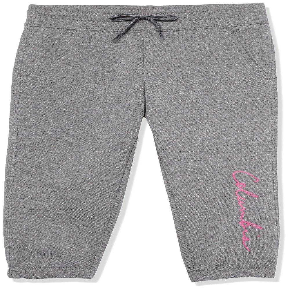 Columbia Youth Girls Trek II Jogger, City Grey Heather/Pink Ice, Medium
