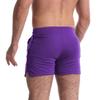 Men's 5 Inch Inseam Workout Shorts Athletic Gym Shorts Bodybuilding Short Shorts Casual Running Shorts Purple US S view 2