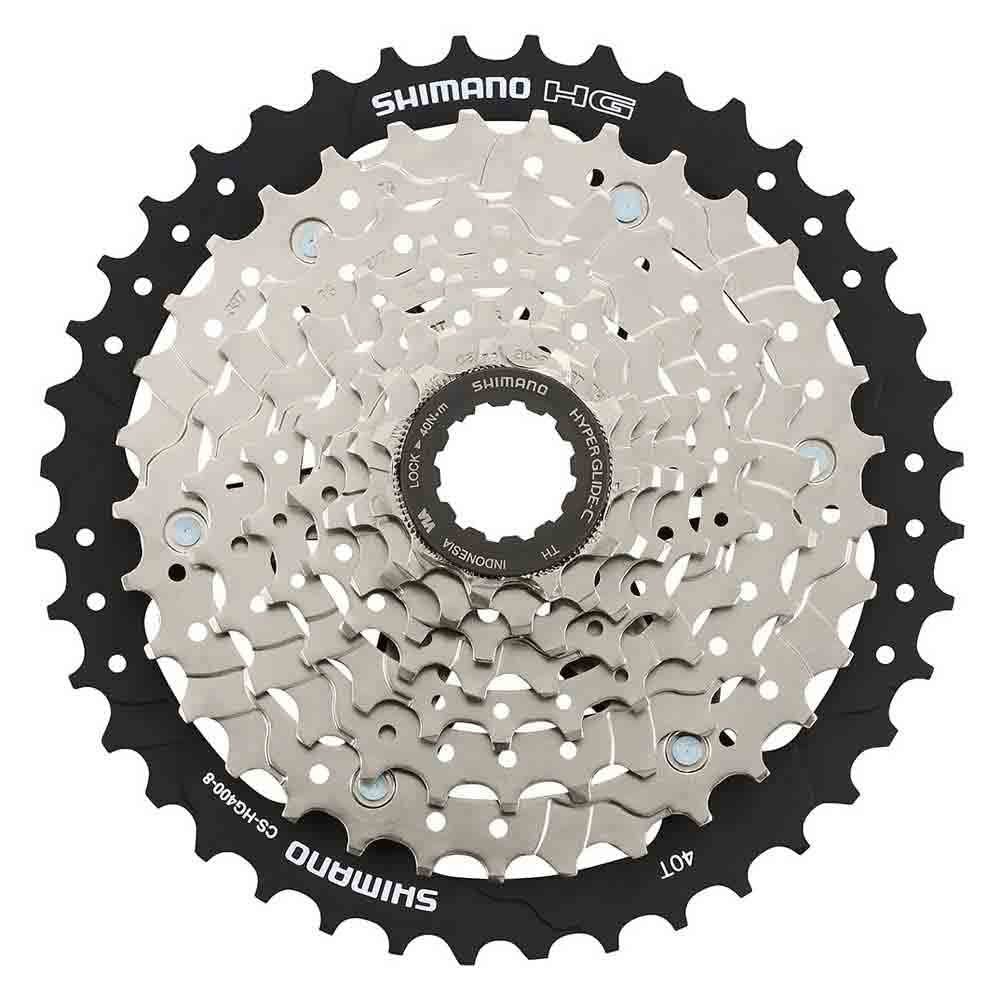Shimano Unisex Cshg4008140 CS HG400 8 Speed Cassette 11 40T, Silver, 40 Teeth UK