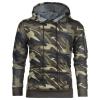 JEsilunmaMY Men's Camo Casual Hoodies Fashion Long Sleeve Drawstring Sweatshirt Lightweight Loose Fitting Pullover Tops (Green,XX-Large) view 1