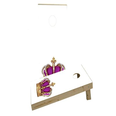 King Queen Crown 2 Custom Cornhole Board Game Set